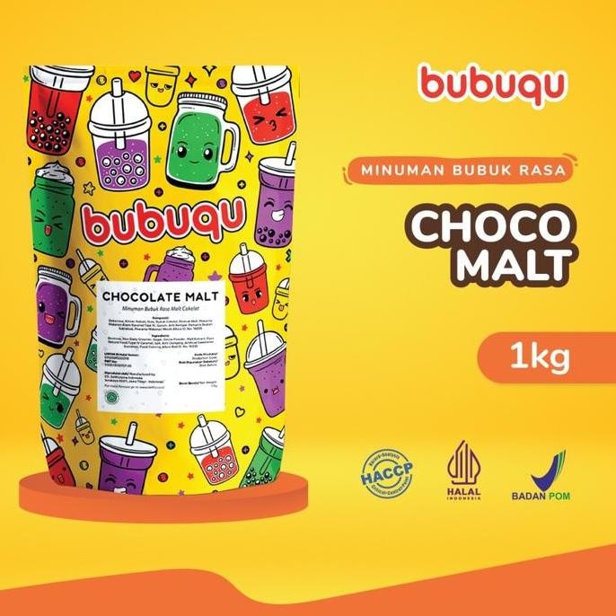

Baru Bubuqu Chocolate Malt Powder Drink 1Kg - Bubuk Minuman Cokelat Malt Instan Kekinian