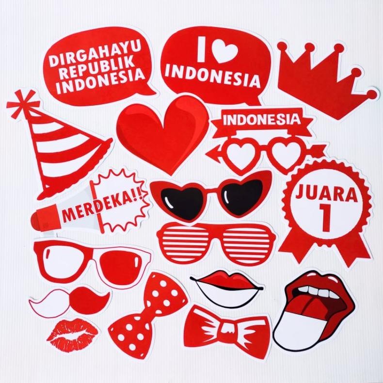 Murah Meriah Ready Stock Props Tema 17 Agustus Kemerdekaan Indonesia Properti Photobooth Agustusan M