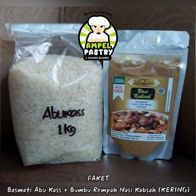 

PAKET. Basmati Abu Kass + Bumbu Rempah Nasi Kabsah (KERING)