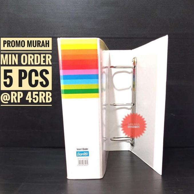 

Ordner Bantex 3 Ring A4 - 65 Mm 8662 07 3D White Promo Murah