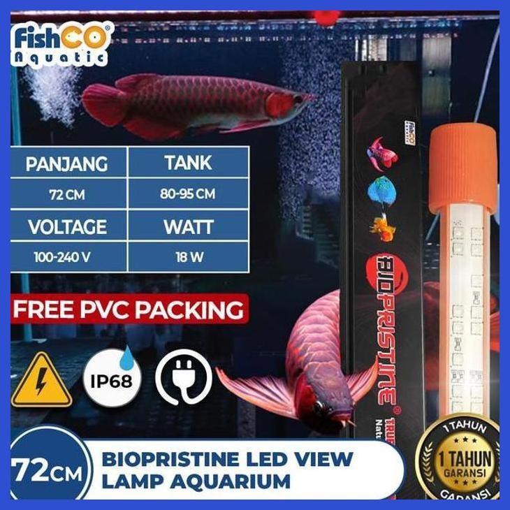 (RATUBEE) BIOPRISTINE LAMPU VIEW LAMP LED AQUARIUM 72CM - LAMPU CELUP AKUARIUM PLATINUM SERIES PERAL