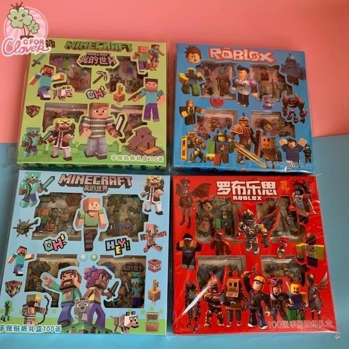 

STICKER SET BOY SERIES ISI 100 stiker laki robot roblox minecraft