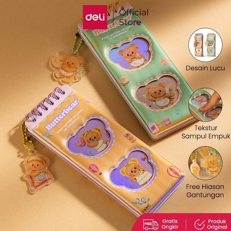 

Siap Kirim Notebook Spiral Mini Deli x Butterbear | Buku Catatan Pocket Size 48 Lembar HY226