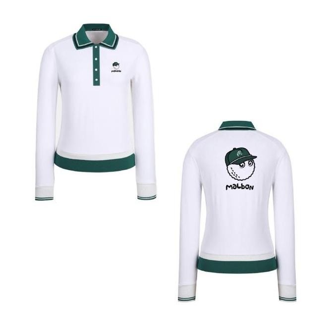 Baju Golf Wanita Tangan Panjang Cute Polo Golf Women Longsleeve