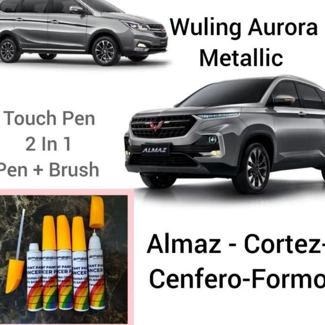 Cat Oles Asli Penghilang Baret Mobil Wuling Aurora Silver Metallic