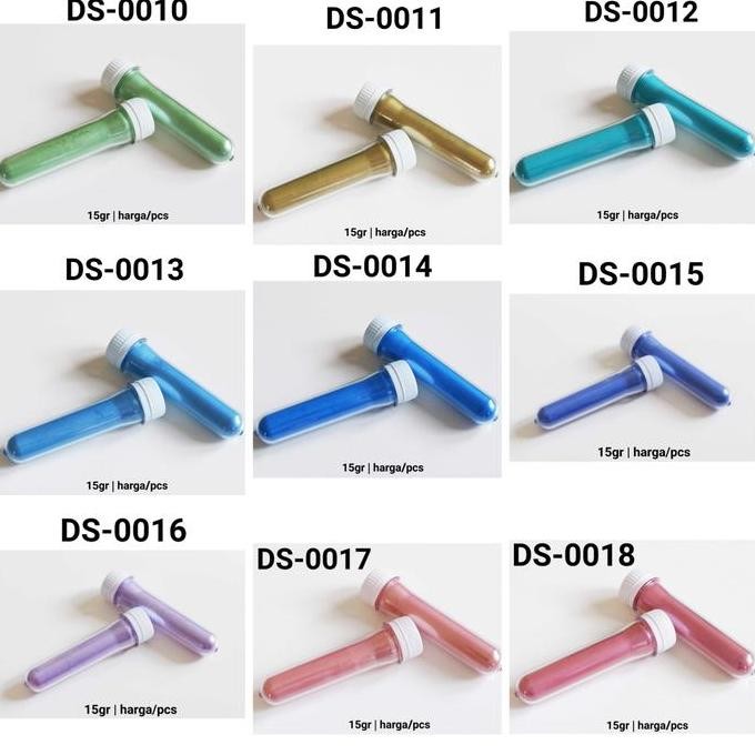 

Gr-Ds Group 2 Lustre Luster Dust Bubuk Pewarna Metalik Pink Hijau Biru