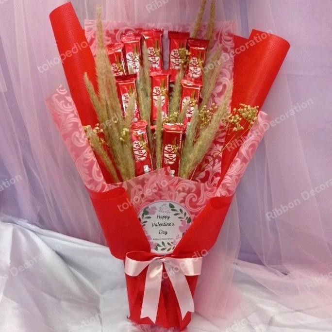 Bucket Snack / Handbouquet Kitkat / Coklat Kitkat Valentine