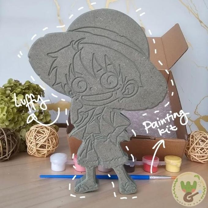 

Woodengem Diy Painting Kayu Kit Mewarnai Melukis Kayu Kanvas Karakter Anime Luffy Full Hmr Tahan Air Kado Hampers Souvenir Art Craft