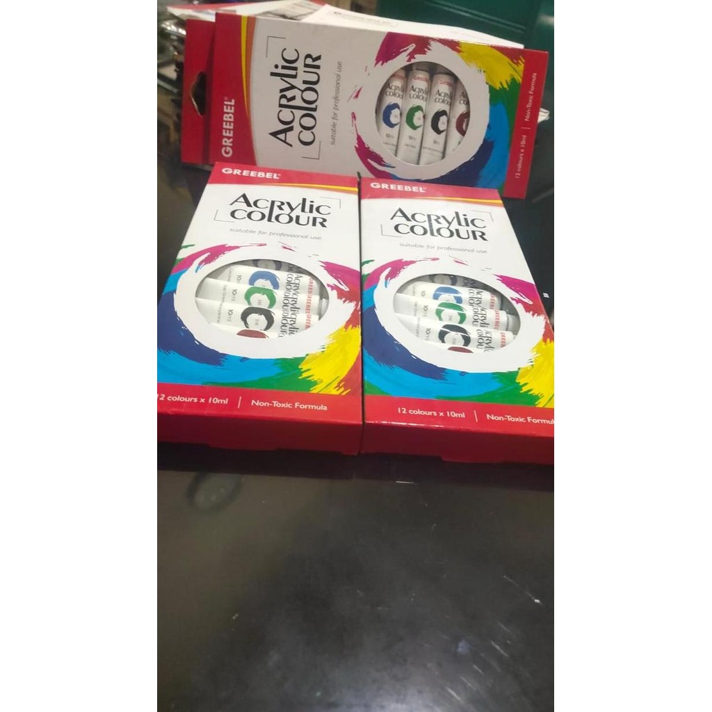 

Cat Acrylic 12 Warna Merk Greebel