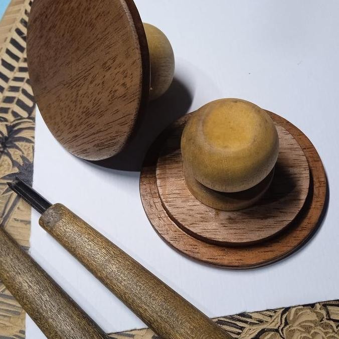 

Baren Alat Pres Manual Hand Press Cukilan Kayu Lino Printmaking Diameter 7Cm