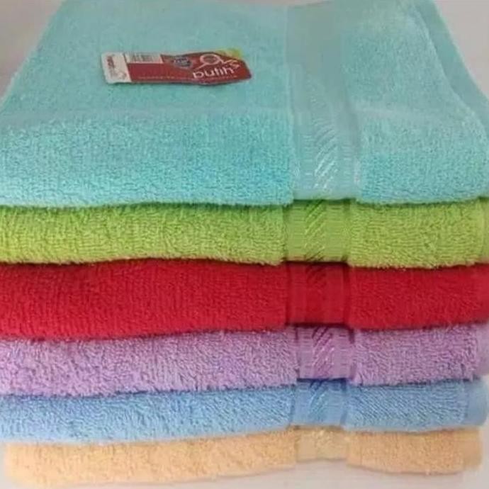 Handuk Mandi Polos Merah Putih 50 x100cm murah