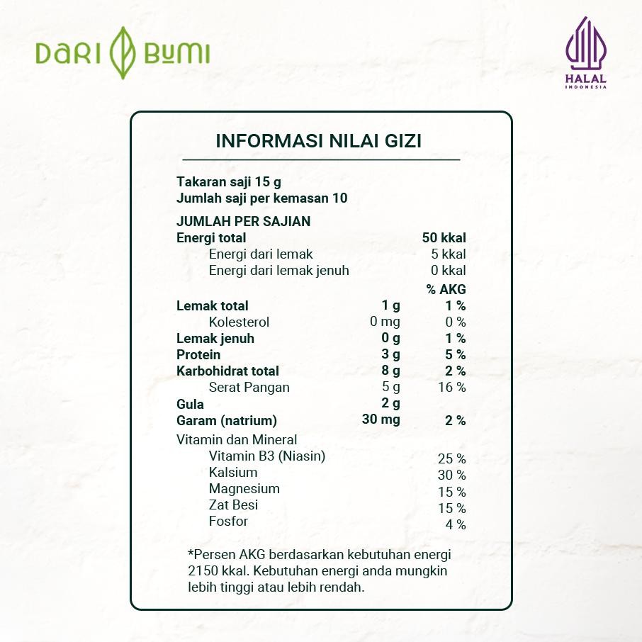 

New! Dari Bumi Daun Kelor Moringa Bubuk 450 Gr Premium Pure Organic .,