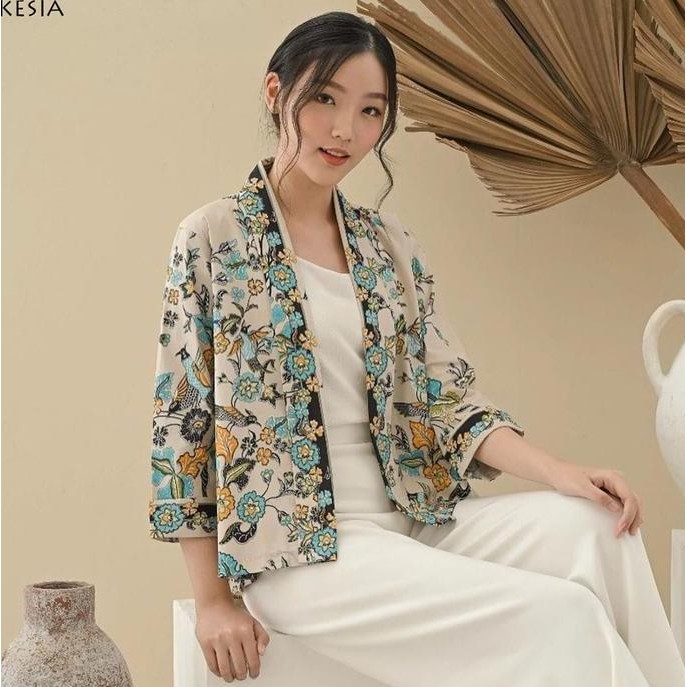 KESIA BLAZER BATIK WANITA OUTER ROMPI WANITA JUMBO LUARAN COUPLE