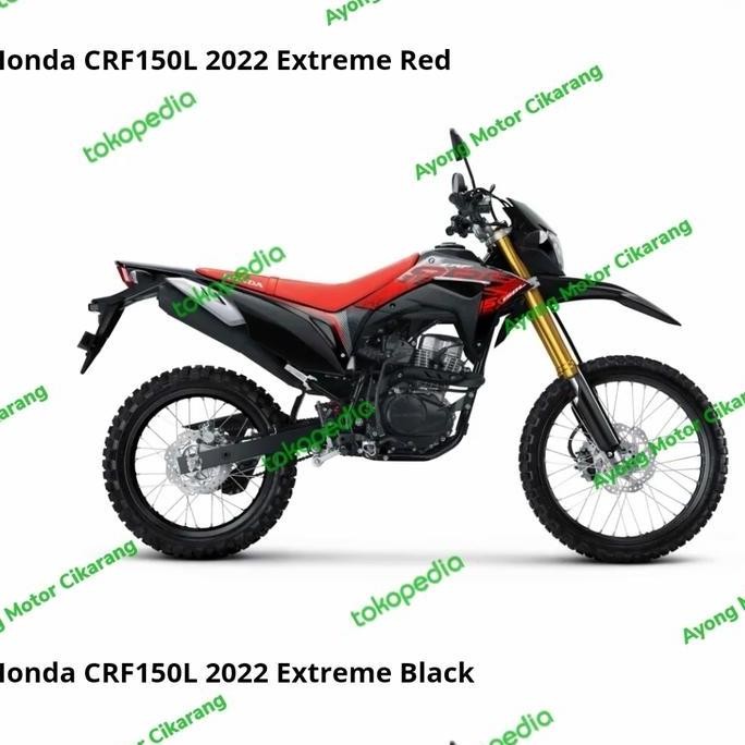 Striping CRF 150L 2021/2022 Hitam Merah Original