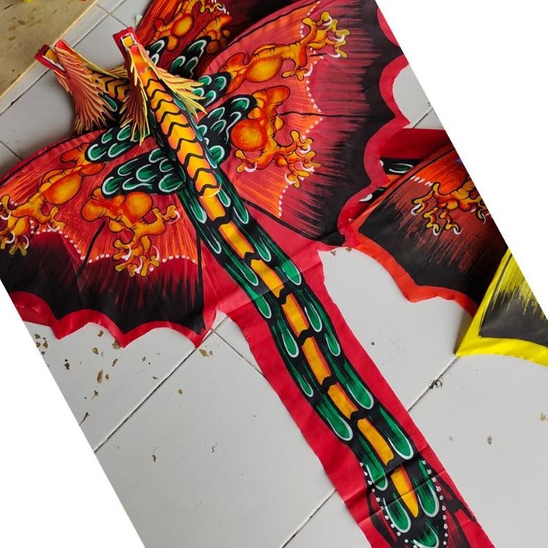 

asd-86 d-54 Layangan Naga Lukis Bali Kain Parasut 1 Meter Murah Viral