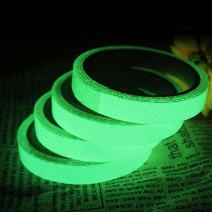 

Scotlite Fosfor Glow In The Dark Hijau Tape Sticker Fosfor 1,5Cmx10Mtr