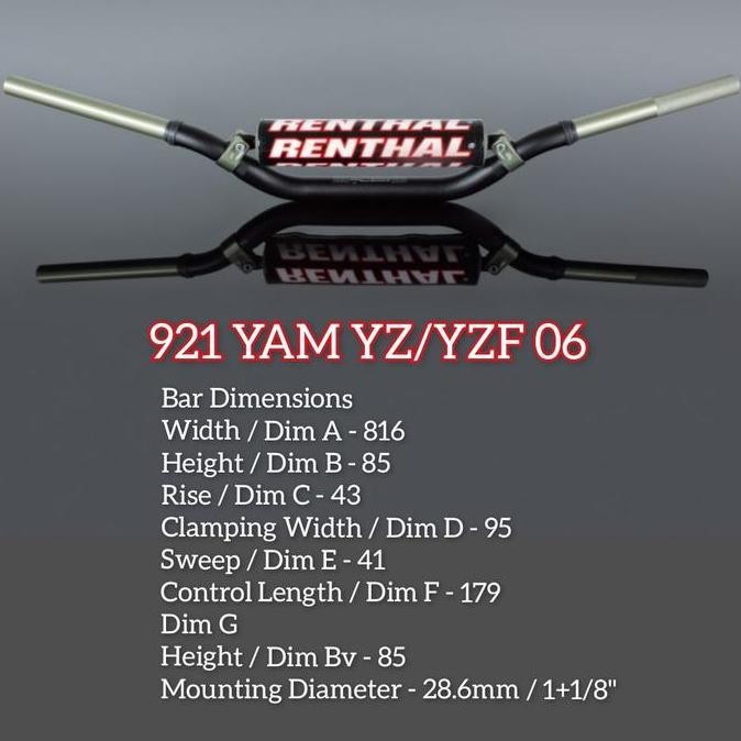 Ready Stang Renthal Twinwall 921 / Renthal Twinwall Motor ORIGINAL