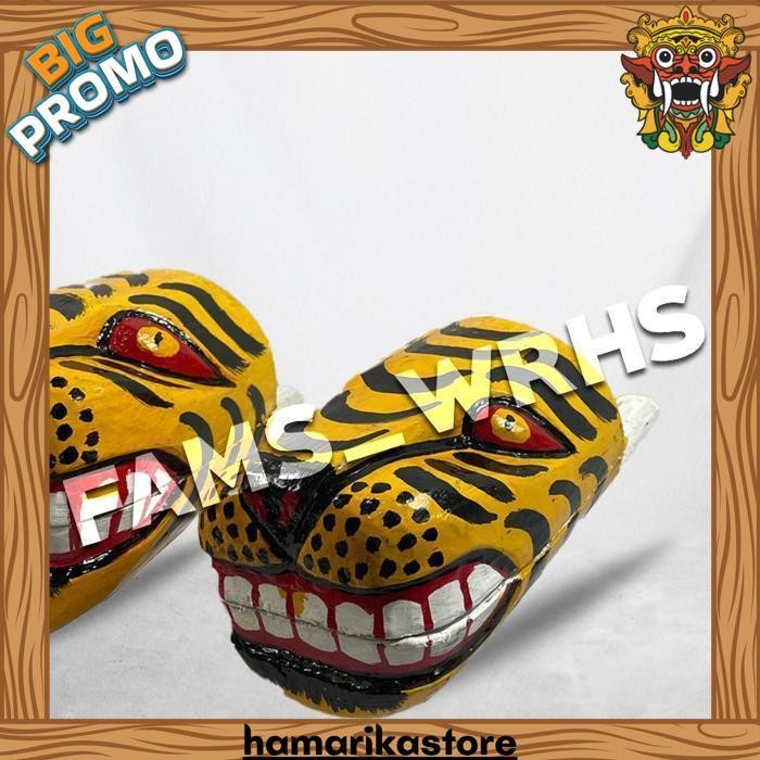 Fams Wrhs Barongan Kepruk Kucingan Kepala Barongan Jaranan Barongan Kayu (Bisa Cod) Jaranan