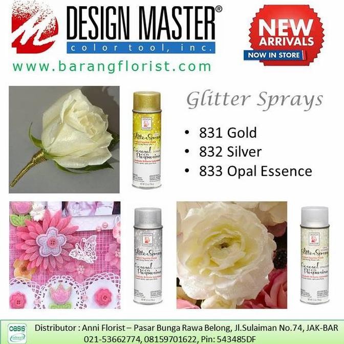 

Design Master Glitter Spray. Semprotan Glitter, Cat Bunga