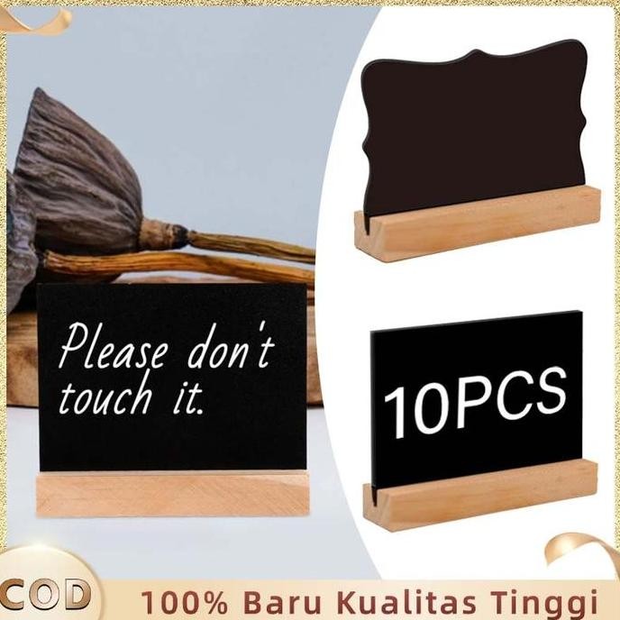 

Papan Tulis Mini Kapur Mini Chalkboard Stand Mini Kayu Papan Reserved Papan 10Pcs Blackboard Standing Mini