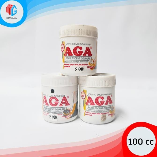 

Aga Cat Acrylic / Akrilik Pearlescent Colours 100 Cc Gabus / Dekorasi