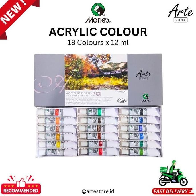 

Cat Acrylic Maries 18 Warna