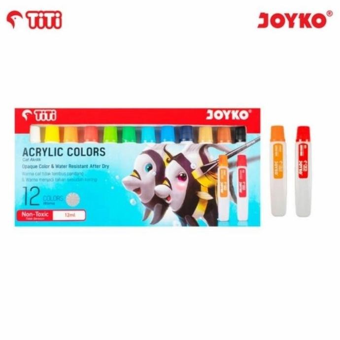 

Cat Acrilic /Acrilic Colours Joyco 12Colours 12Ml