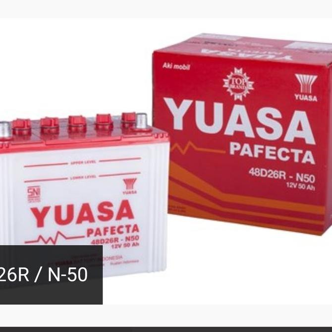 Accu Mobil Yuasa Basah N50 | Aki Mobil
