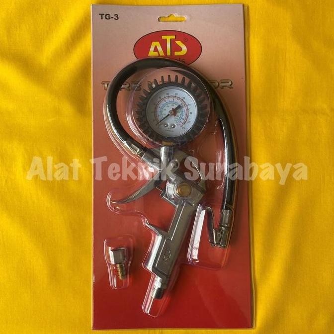 Air Chuck 3 Fungtion Ats Tg-3 Tire Inflator Tyre Preassure Preasure Gauge 3 Fungsi Function In 1 Isi