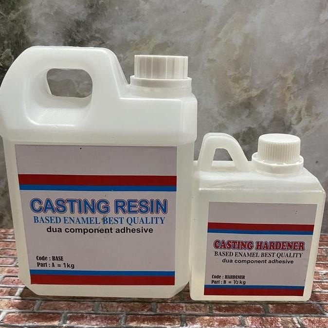 Epoxy Resin Bening 1.5 Kg - Resin Table Top - Casting Resin - Resin Meja Kayu
