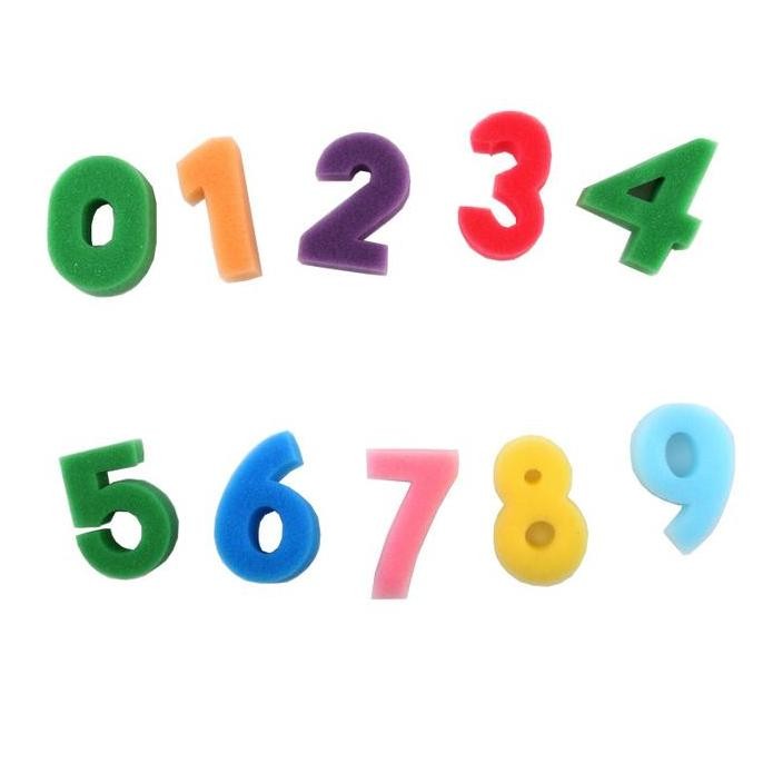 

Sponge Number Spons Angka Brush Kuas Melukis Anak