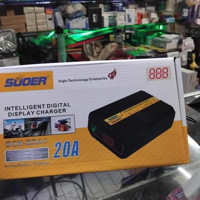 Battery Charger Son 20A Automatic Portable Car Suoer 12V 24V 20A
