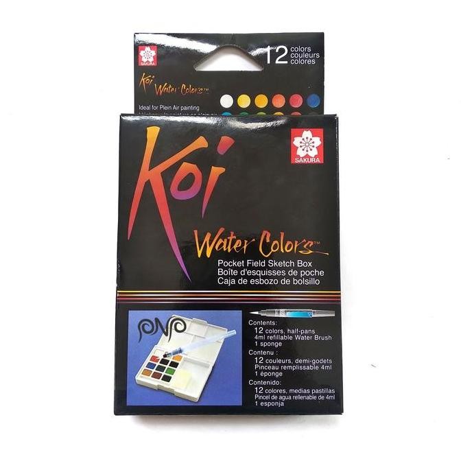 

Sakura Koi Watercolor 12 Warna Field Sketch Pocket Box Set Water Color