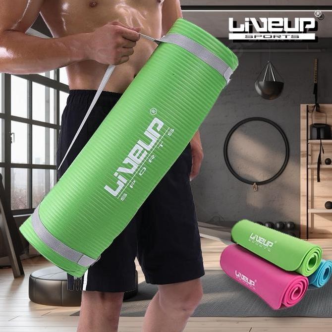 Liveup Nbr Mat Matras Olahraga Profesional Pilates Mat Yoga Mat Tebal Professional Performance Yoga 