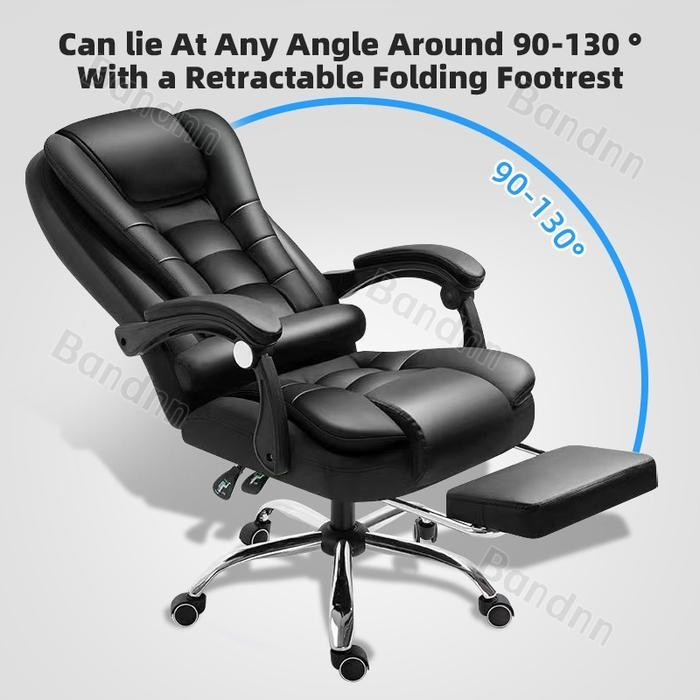Kursi Kantor Kulit Kantor Pijakan Kaki Sandaran Kepala Bantal Kepala Pijakan Kaki Baja Kursi Kantor 