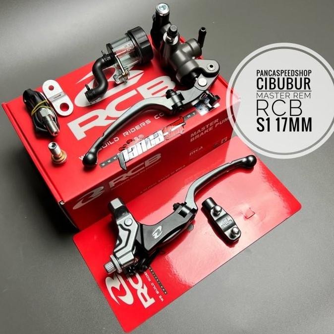 MASTER REM RCB S1 17MM SET HANDLE KOPLING KIRI S1 TITANIUM GREY ABU