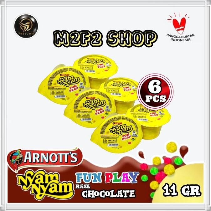 

JB Nyam Nyam Fun Play Bubble Puff Chocolate | Cokelat - 11 gr (6 Pcs) None