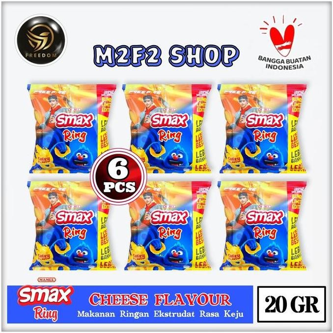 

JB Mamee Smax Ring Keju | Cheese Flavour Sachet - 20 gr (Harga 6 Pcs) None