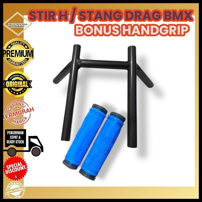 ( GRATIS HANFAT GT ) STIR H STANG SEPEDA BMX SETIR SETANG HANDLEBAR MODEL DRAG RACE STANG SEPEDA H