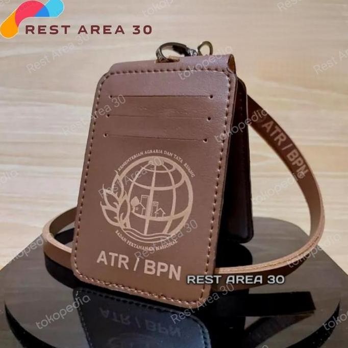

Id Card Holder Tali Lanyard Name Tag Logo Atr/Bpn Model Lipat