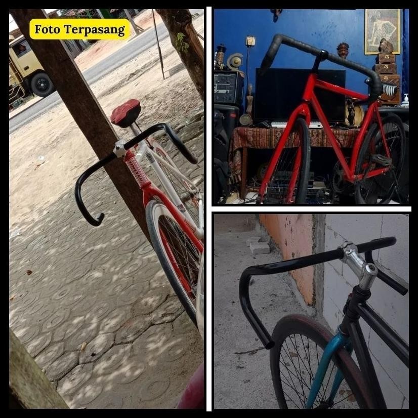 DROPBAR FIXIE STANDAR ROADBIKE STANG SEPEDA BALAP OVERSIZE / STANG BALAP MINION