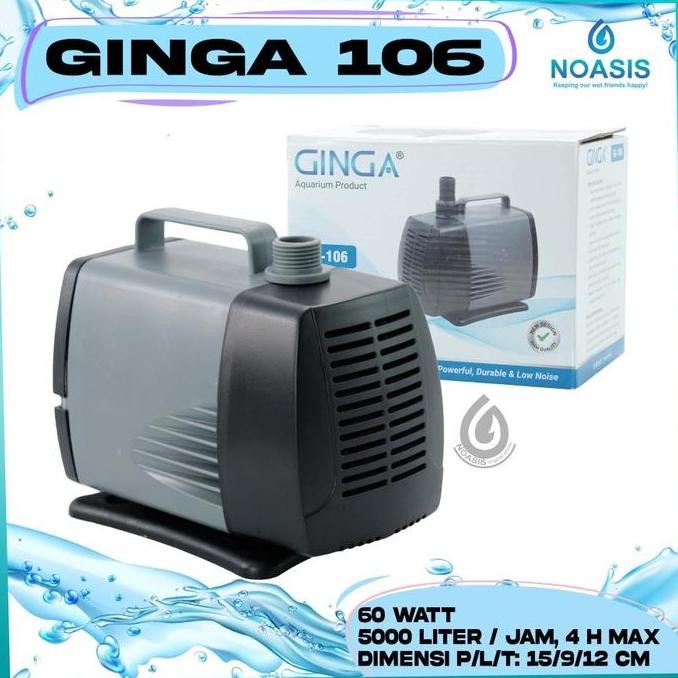 Pompa Aquarium Celup Water Pump Ginga Ga 106 Ga-106 Low Watt