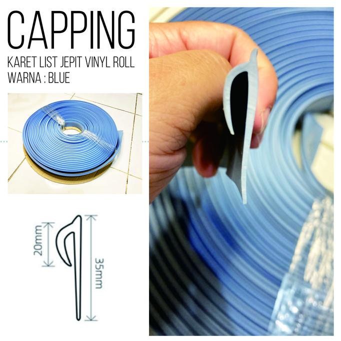 Capping karet vinyl roll/capping list penjepit vinyl roll