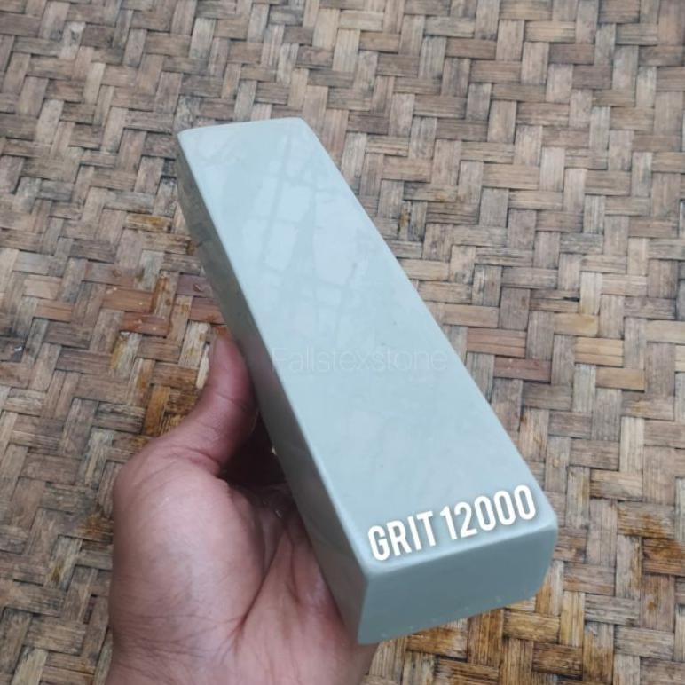 Batu Asah Pisau Golok Asli Alam Grit 12000 dimensi 20x5x3cm Nugi