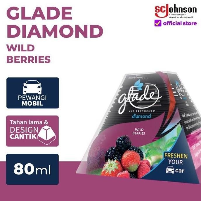 GLADE DIAMOND WILD BERRIES 80ML PENGHARUM MOBIL ORIGINAL SHOPEE