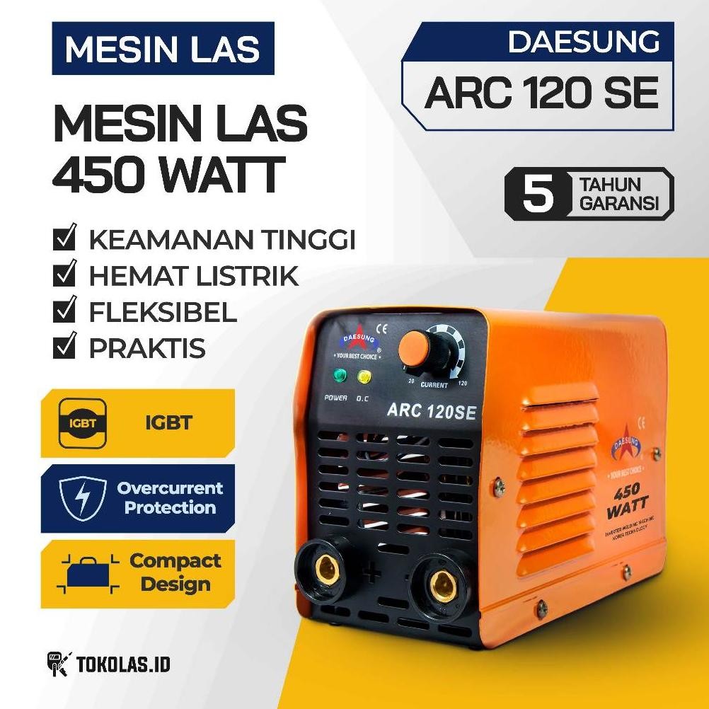 Terlaris Mesin Las Listrik 450 Watt Travo Las Besi Stainless Stick Inverter Welding Machine Daesung 