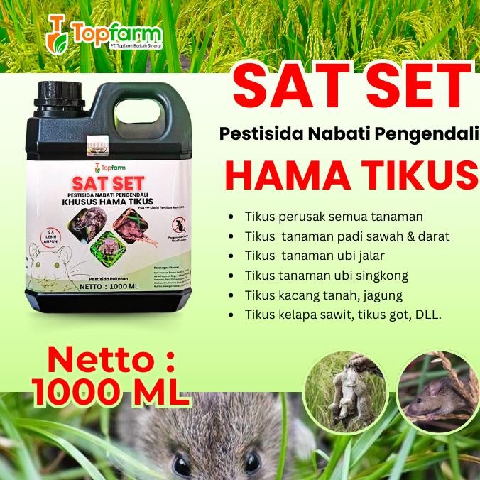 Pestisida Topfarm / Obat Tikus Semprot Untuk Padi / Obat Padi Pengusir Tikus / Obat Hama Padi Tikus 