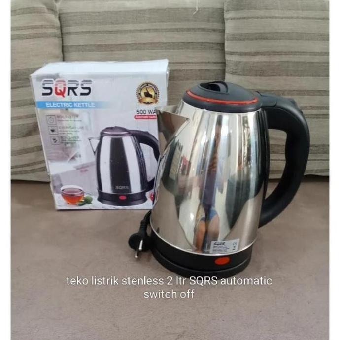 Teko Pemanas Air Listrik Otomatis 2Lt Hyq-Tk200/Mug Listrik Stainless