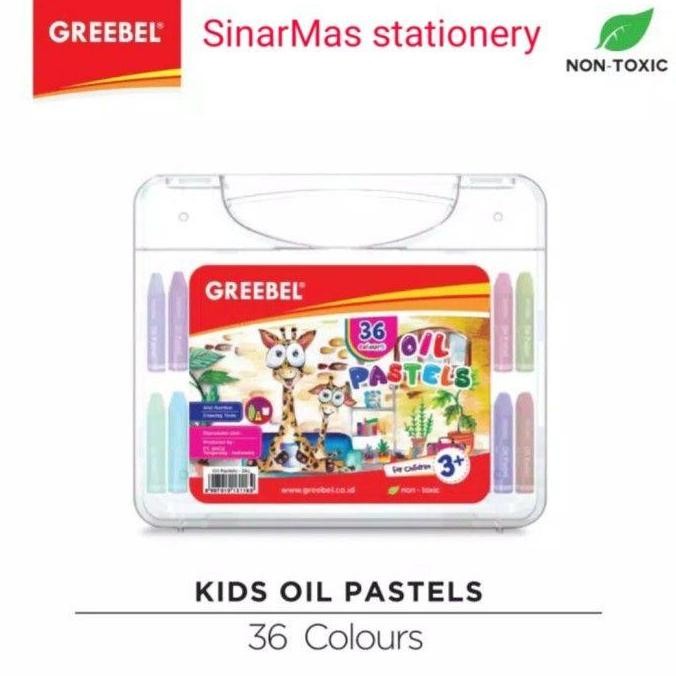 

Crayon 36 Warna Greebel / Greebel Oil Pastels 36 Colours Non Toxic