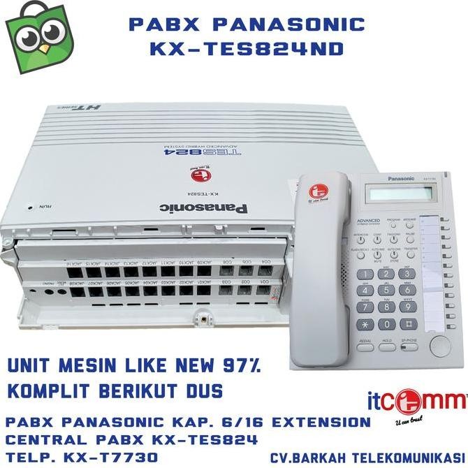 Istimewa  Pabx 6 Line 16 Ext Panasonic Kx-Tes824Nd